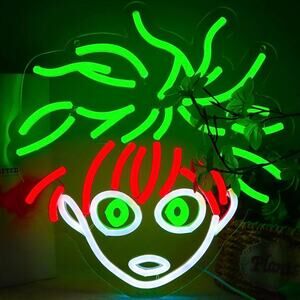 Deku Neon Sign My Hero Academia Night Light Room Wall Decoration